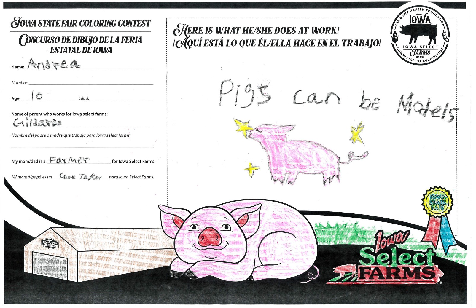 A coloring page/