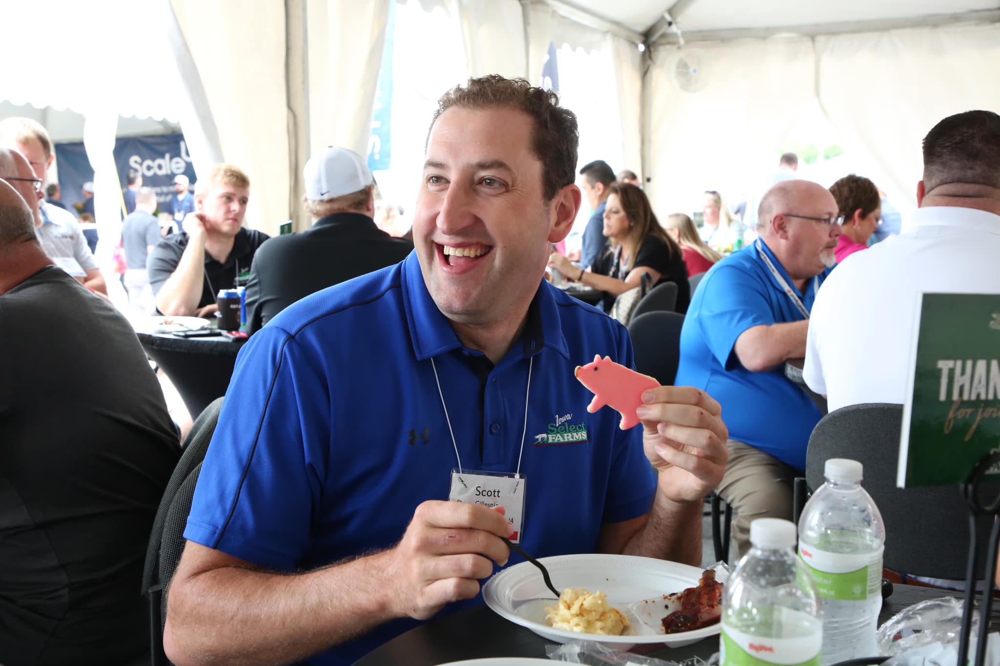 Scott G enjoying a pig cookie