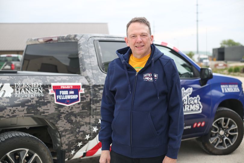 Jerry next to Military Truck