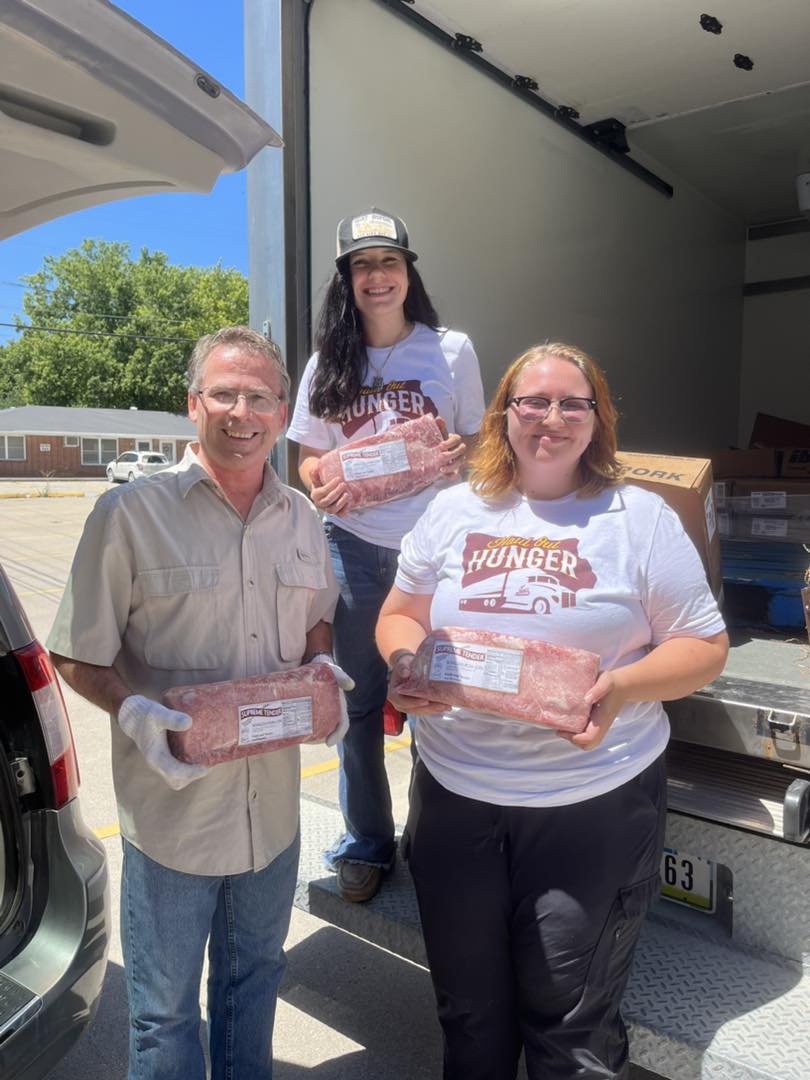 Decatur & Clark County Food Pantry Coordinator with ISF employees