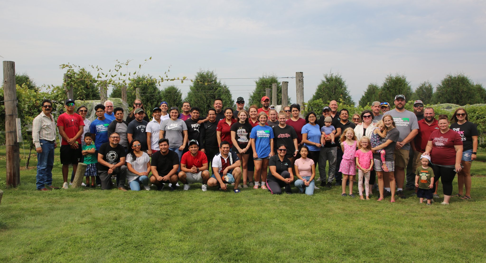 Northern Iowa picnic participants