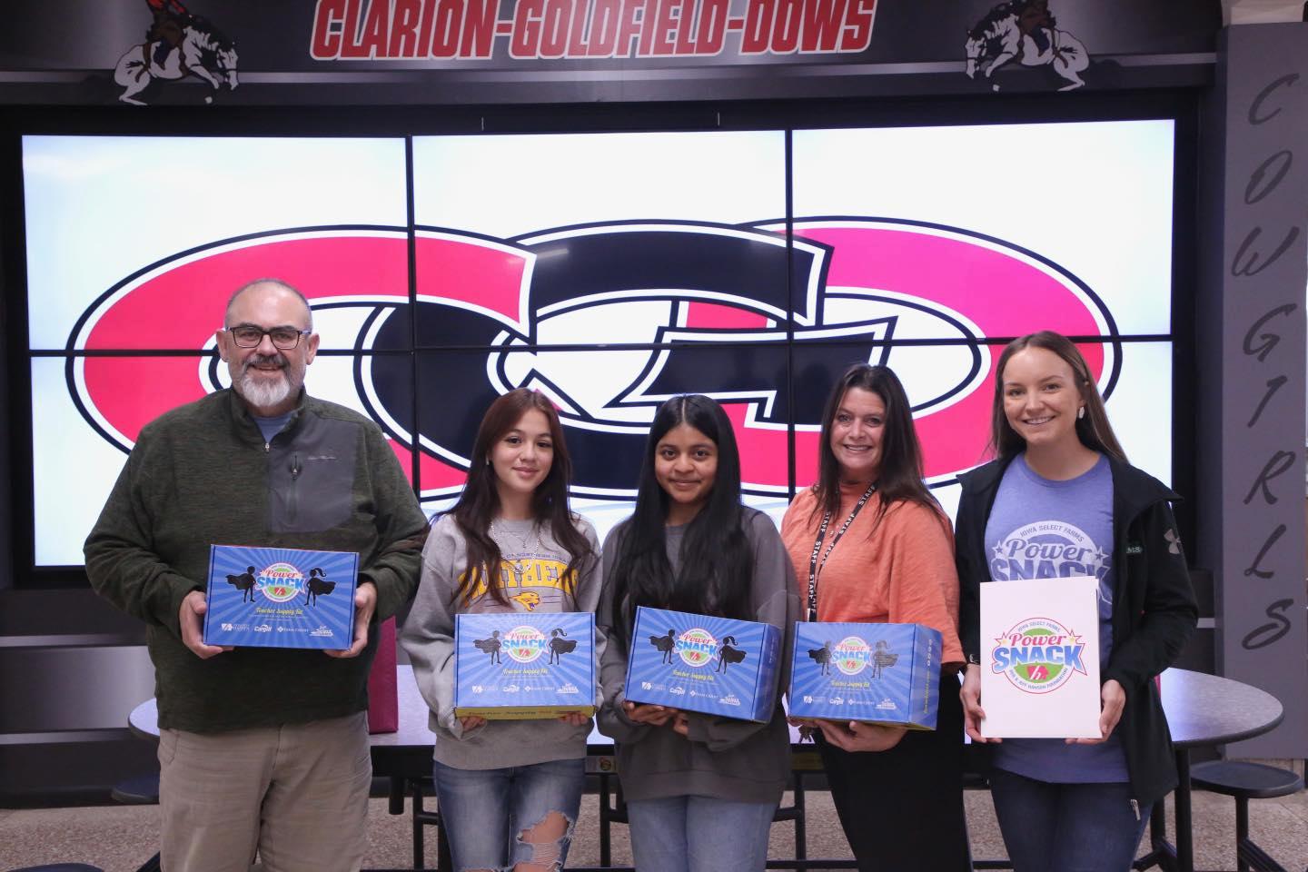 CGD students and staff with Madi