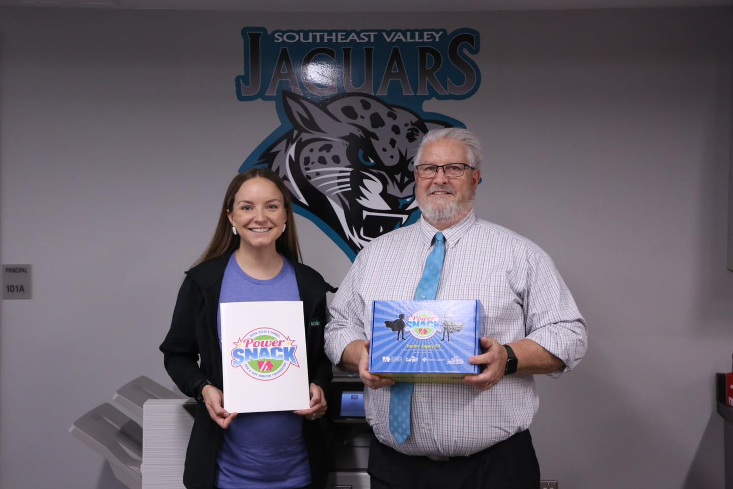 Madi with SEVHS employee