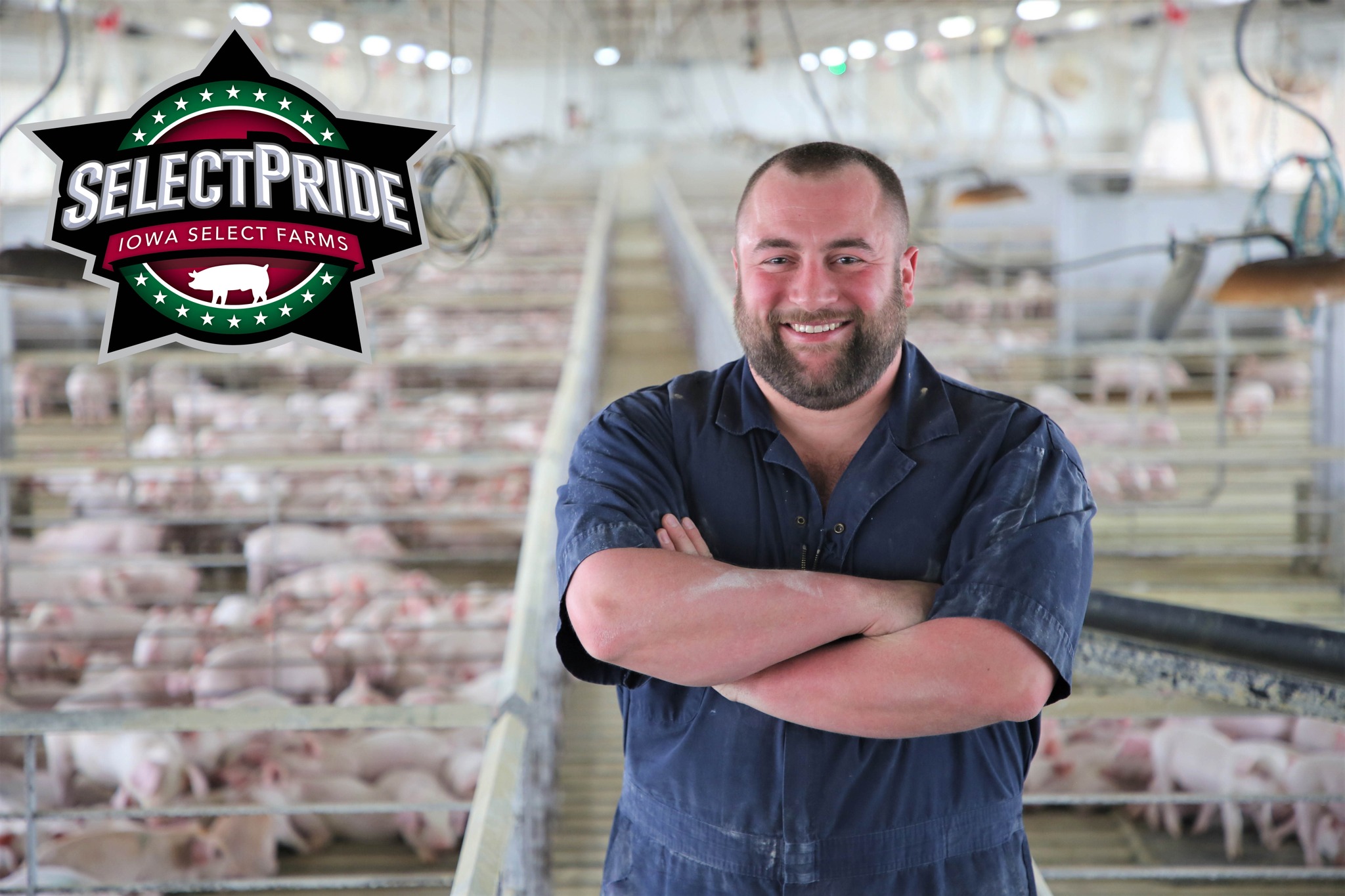 Chawn at on of his pig farms