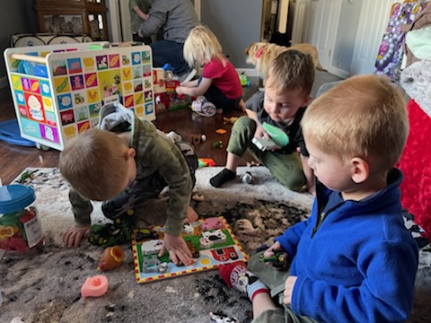 kids play with toys