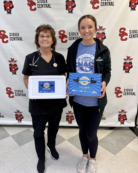 Madison with Nurse Marikay at SC