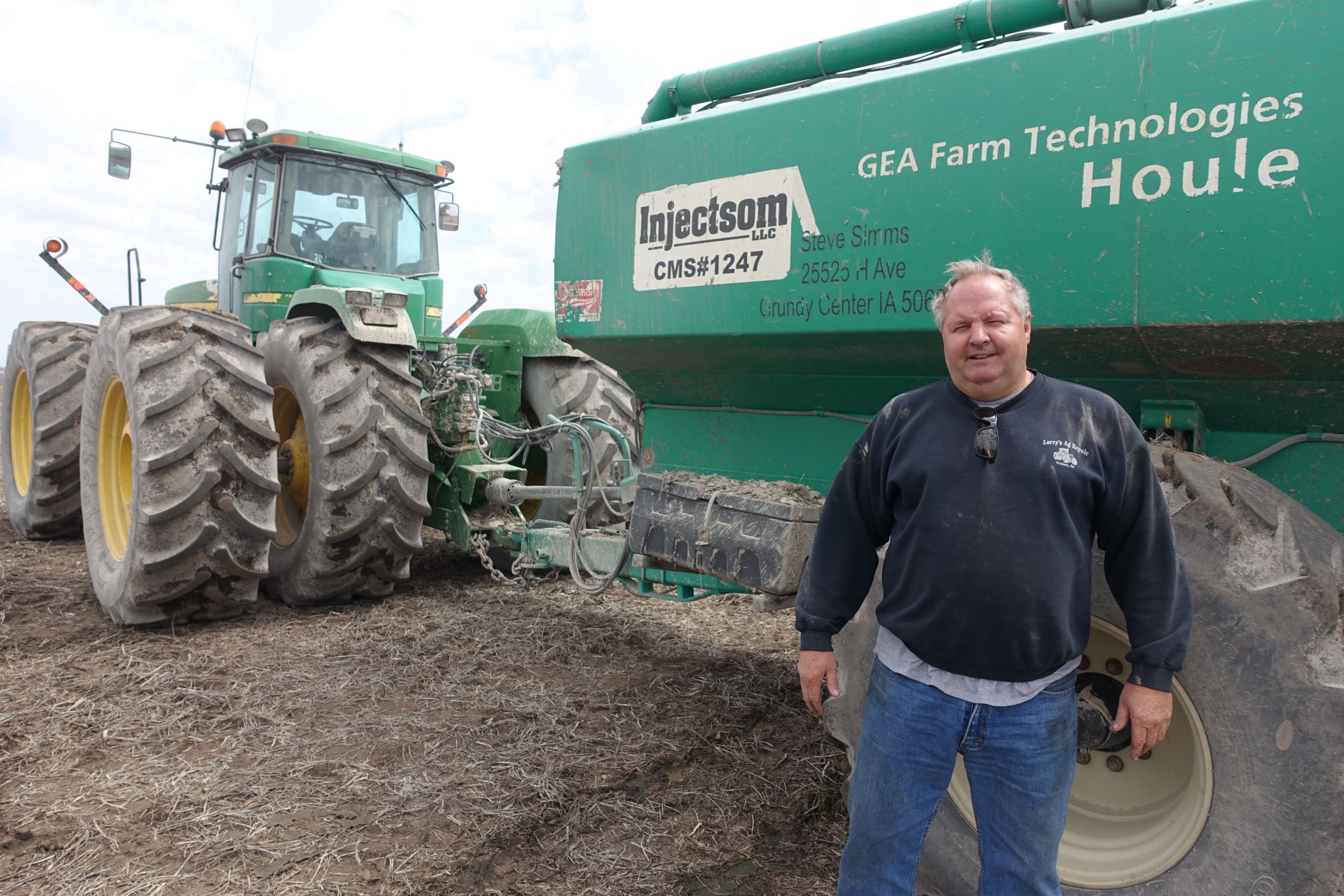 Steve in front of a spreader