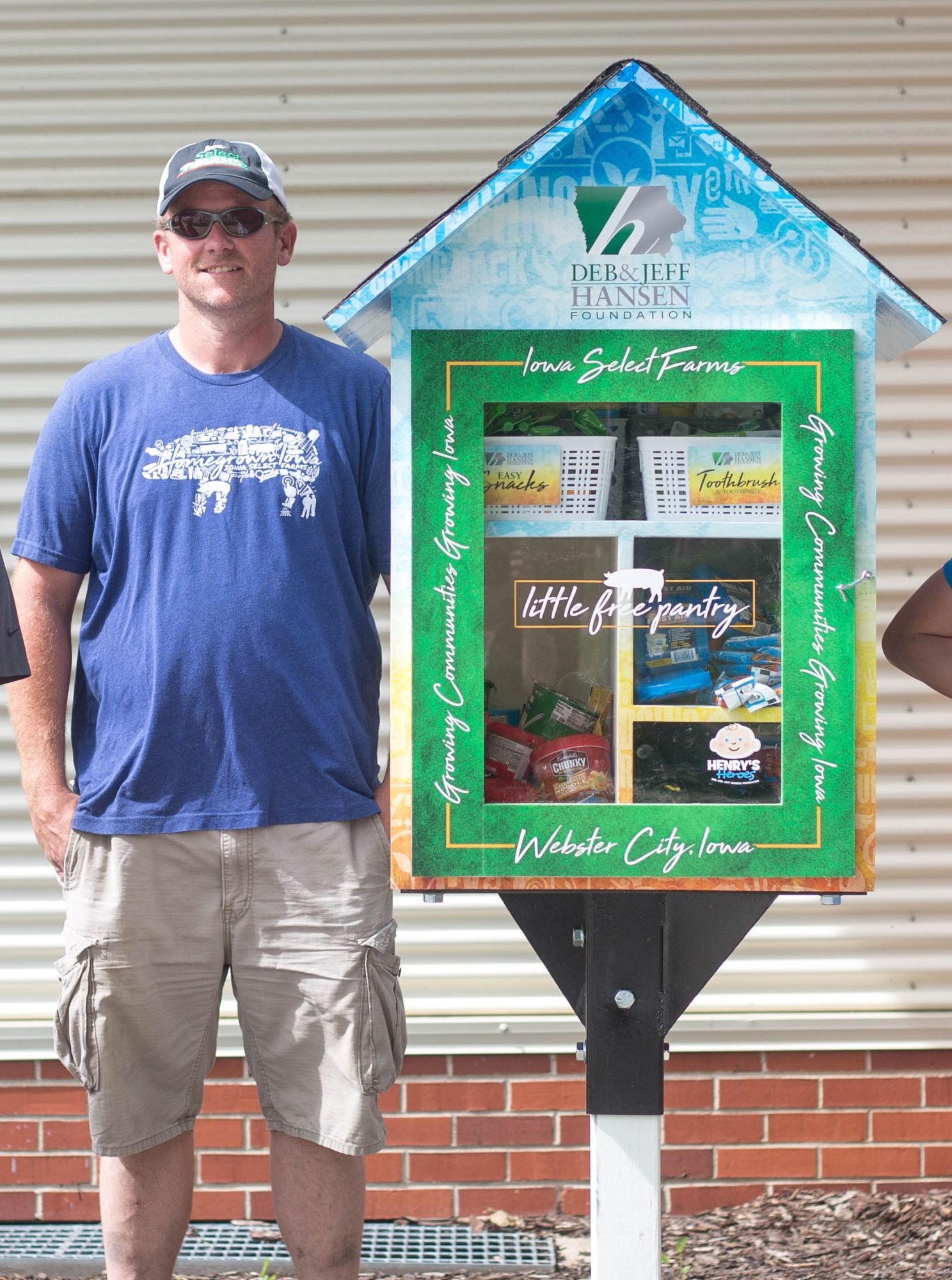 Zach stands by his pantry