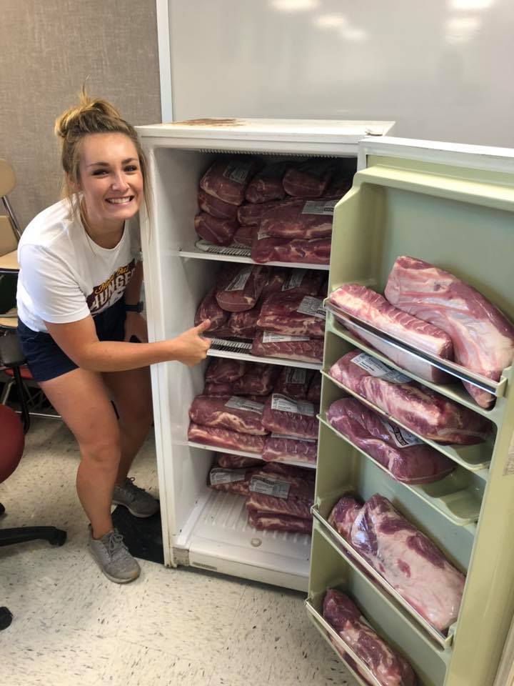 Thumbs up for a full freezer!