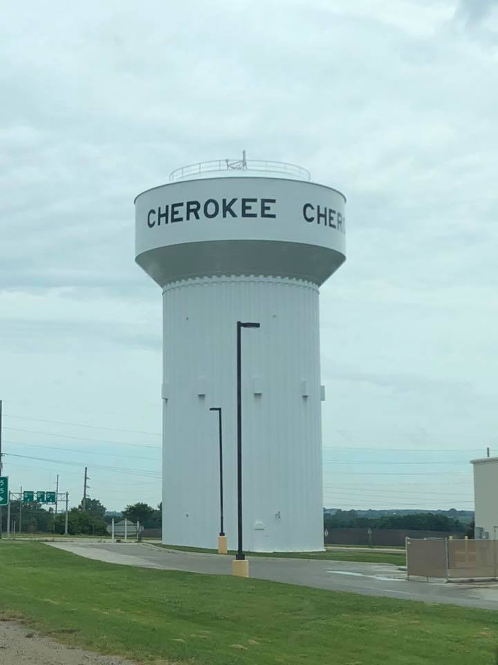 Cherokee water tower 