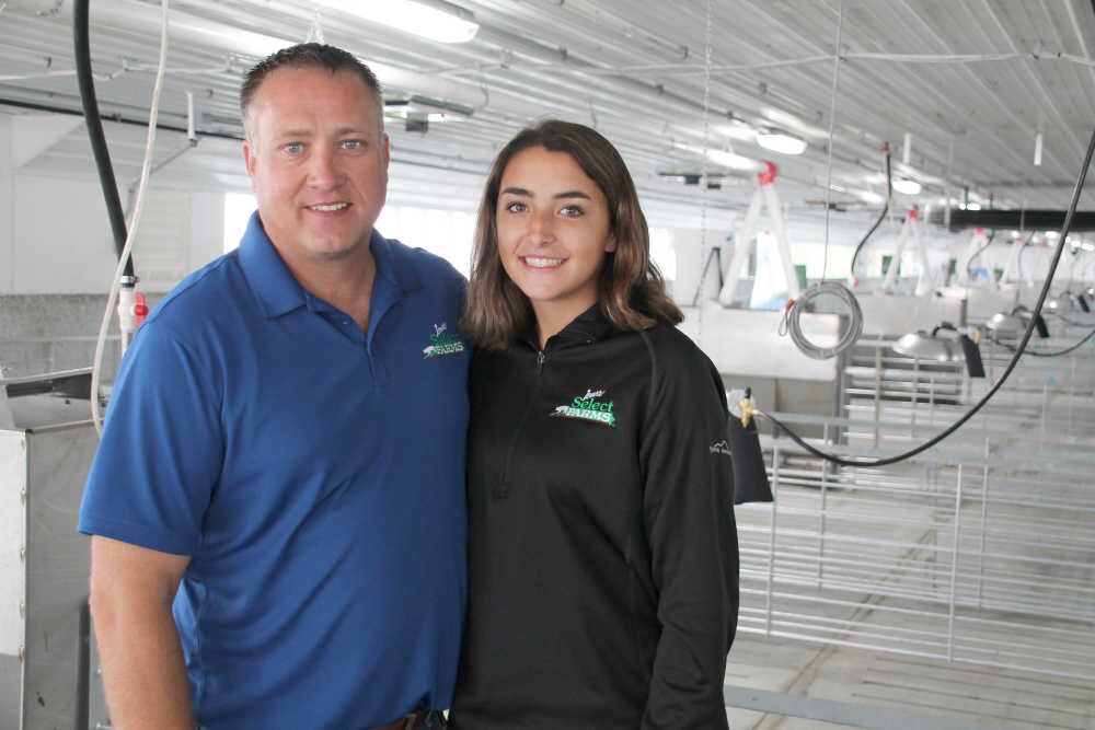 Father Trent and daughter Adrian