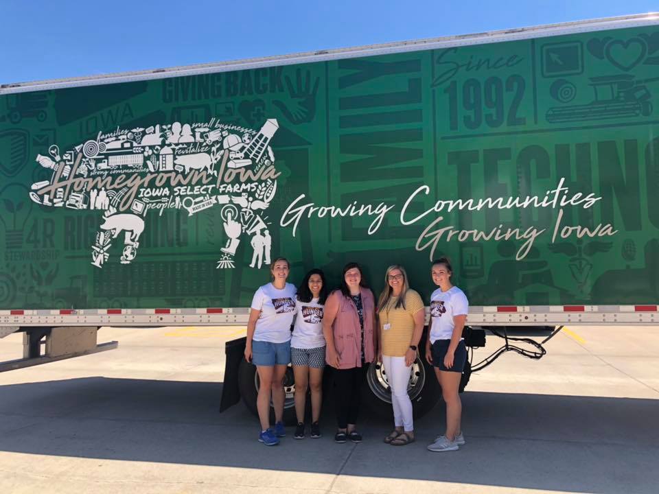 standing by the new semi