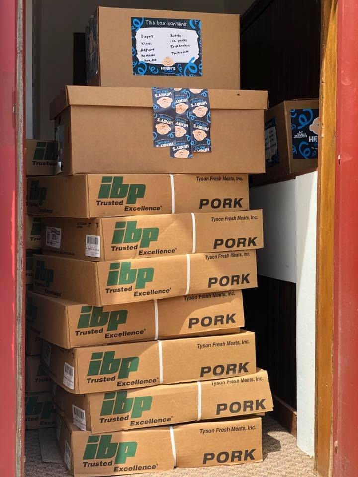 Dows donation of pork loins