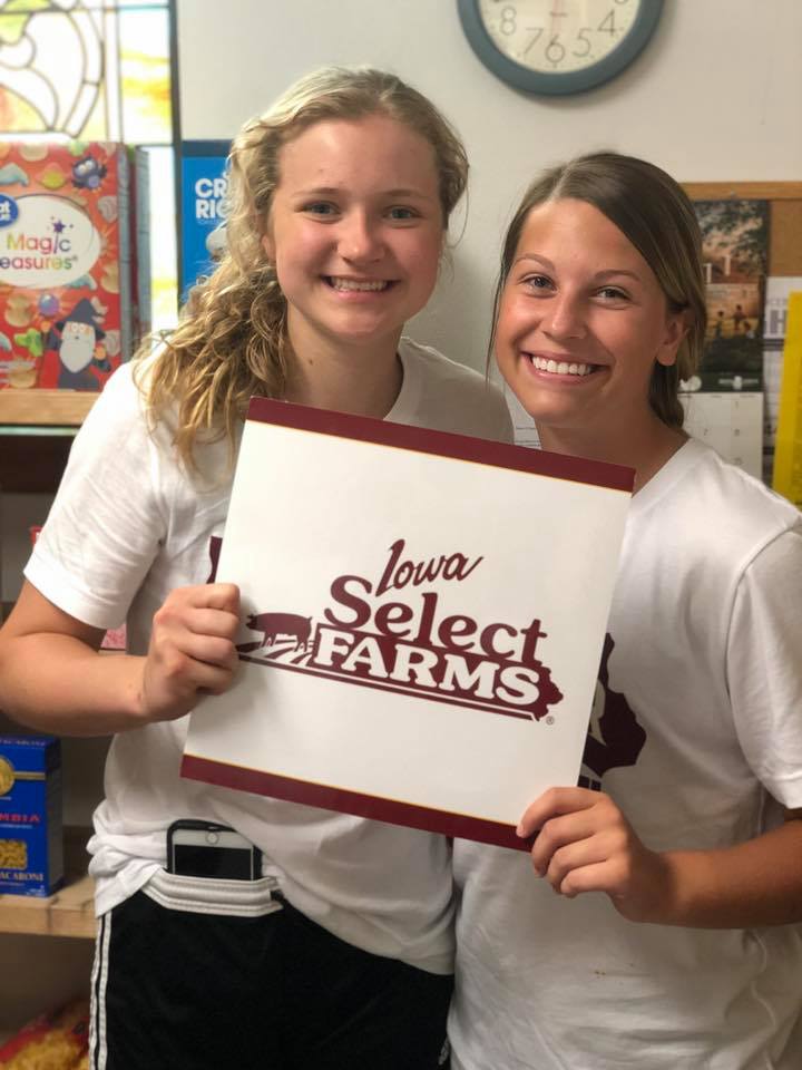 Thanks for volunteering girls!